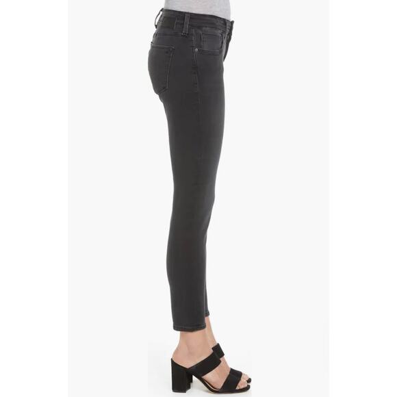 Mavi Alexa Mid-Rise Skinny Jeans – Dark‎ Grey Smoke Supersoft, Size 27/33, New - Picture 3 of 12